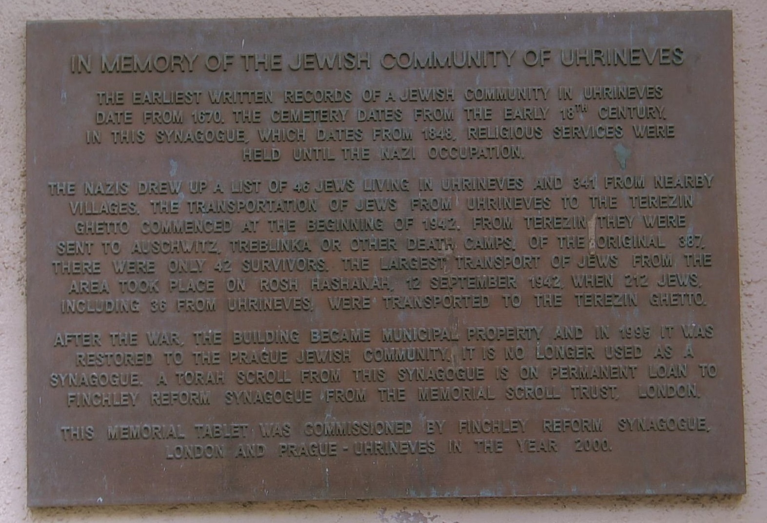 Memorial Plaque